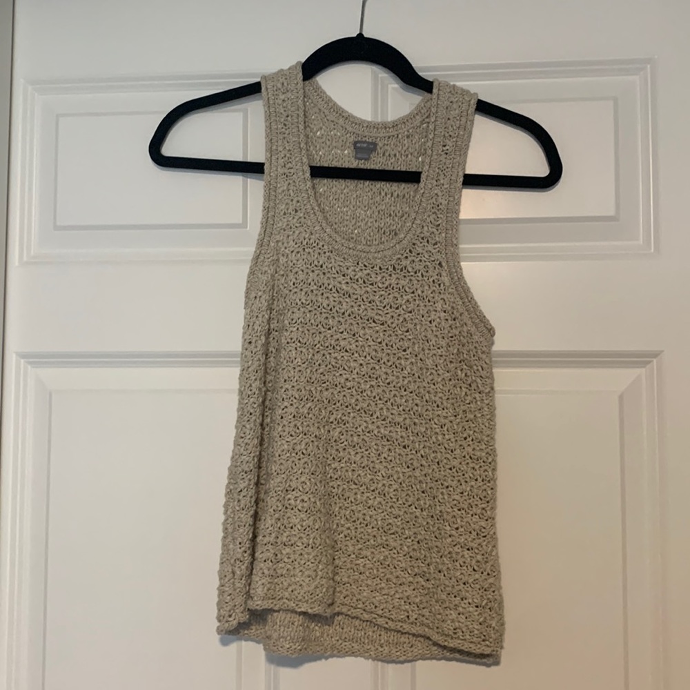 Tan Sweater Tank Top